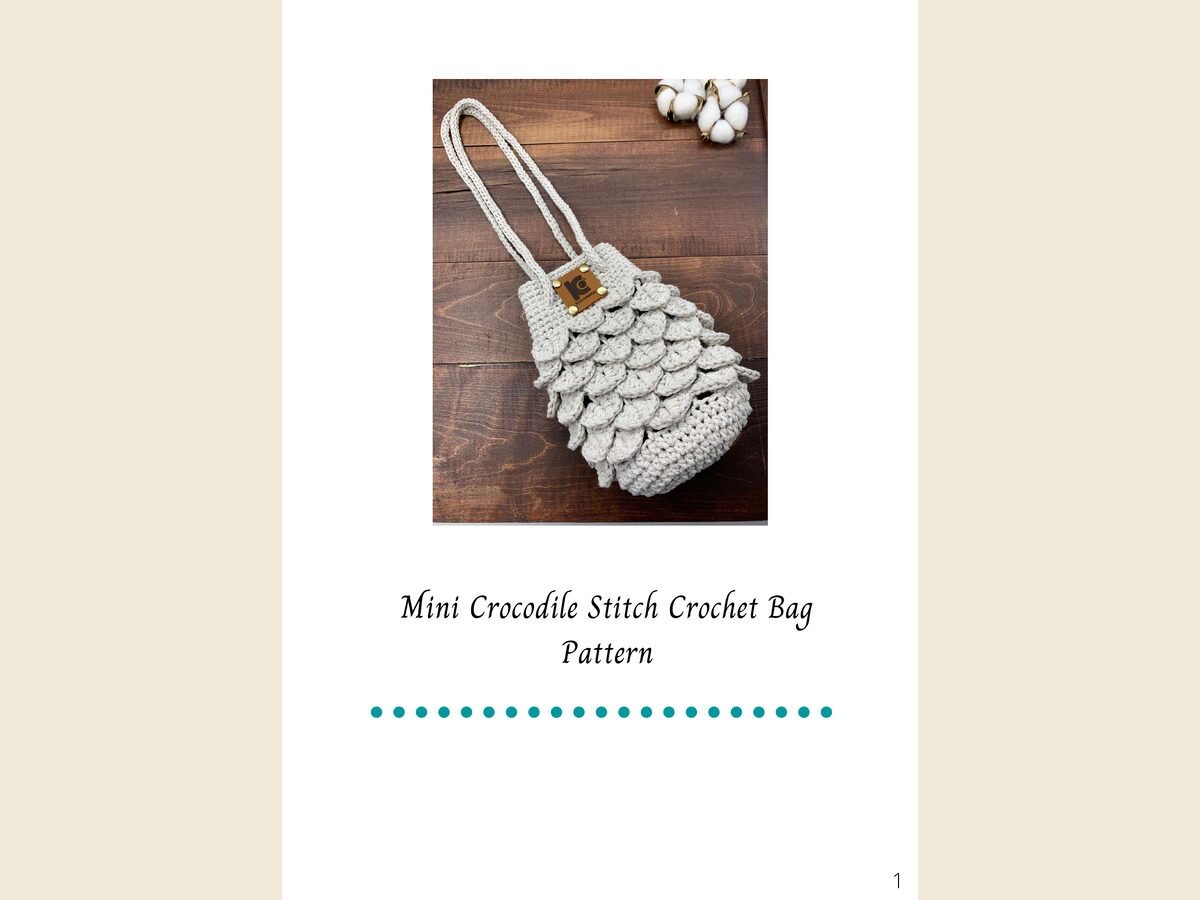 Crocodile Stitch Bag