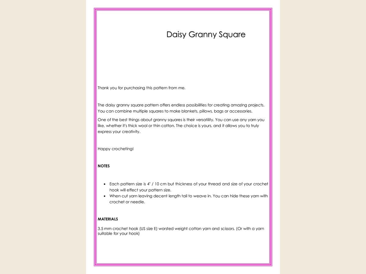 Daisy Granny Square