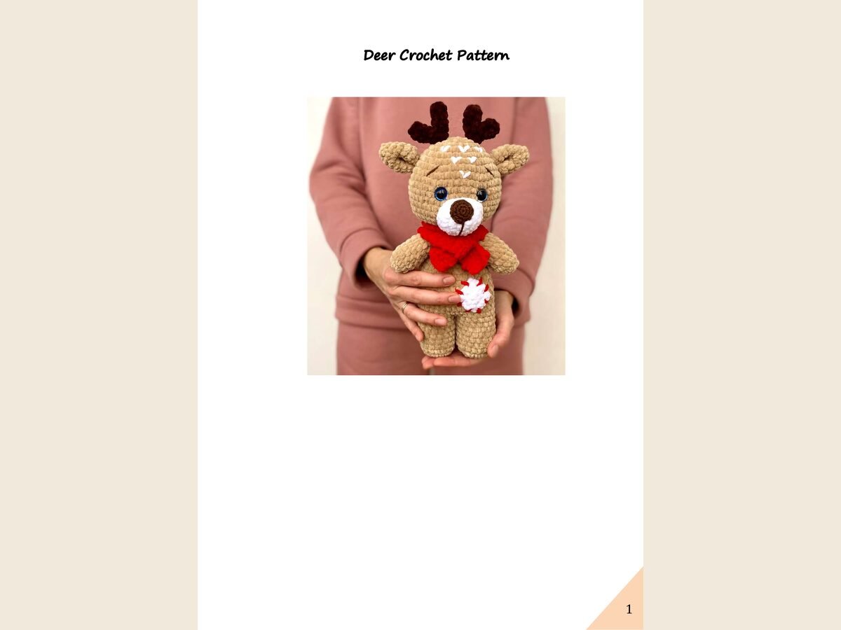 Deer crochet pattern