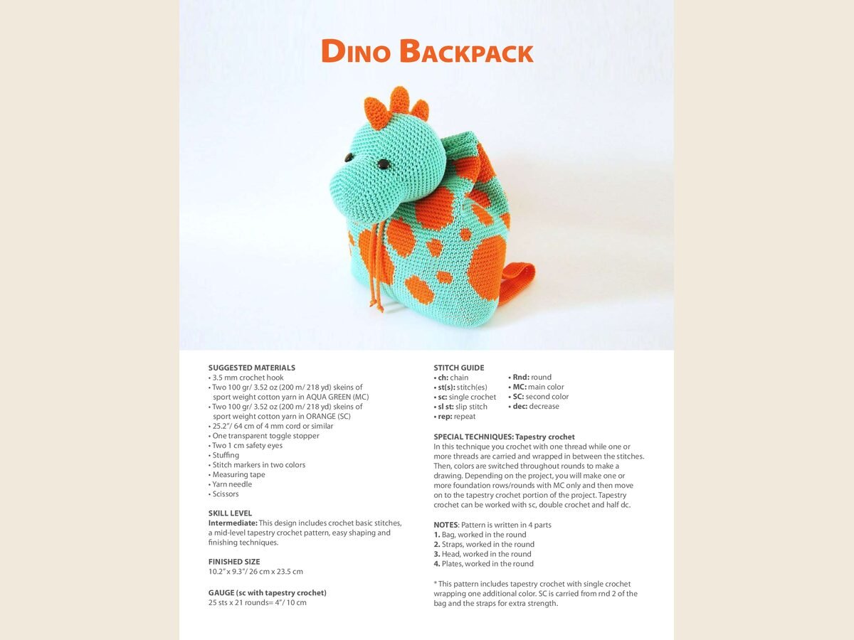 Dino backpack