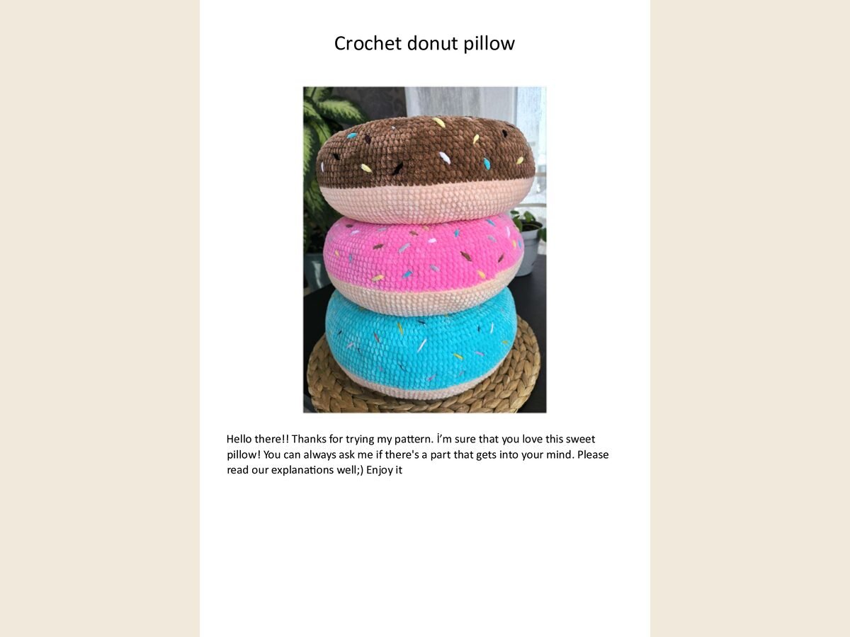 Donut Pillow