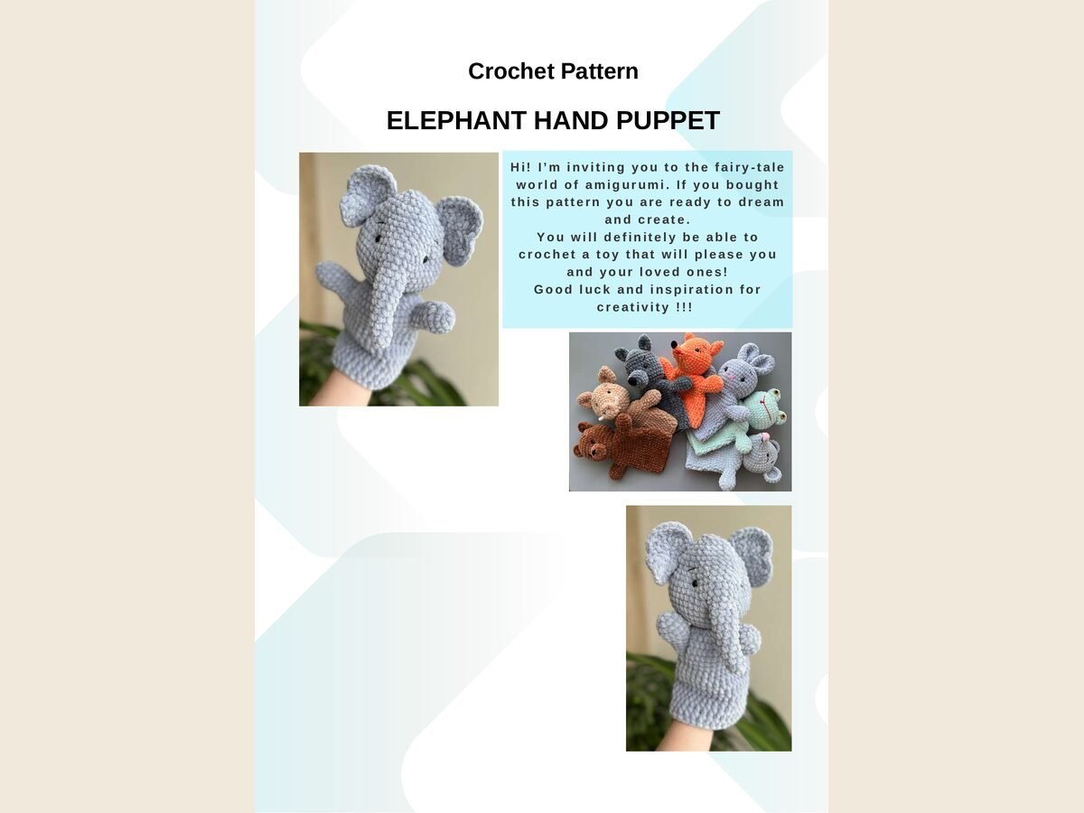 Elephant Hand Puppet