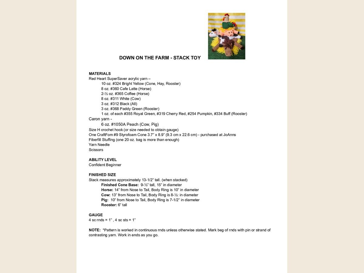 Farm Stacking Toy