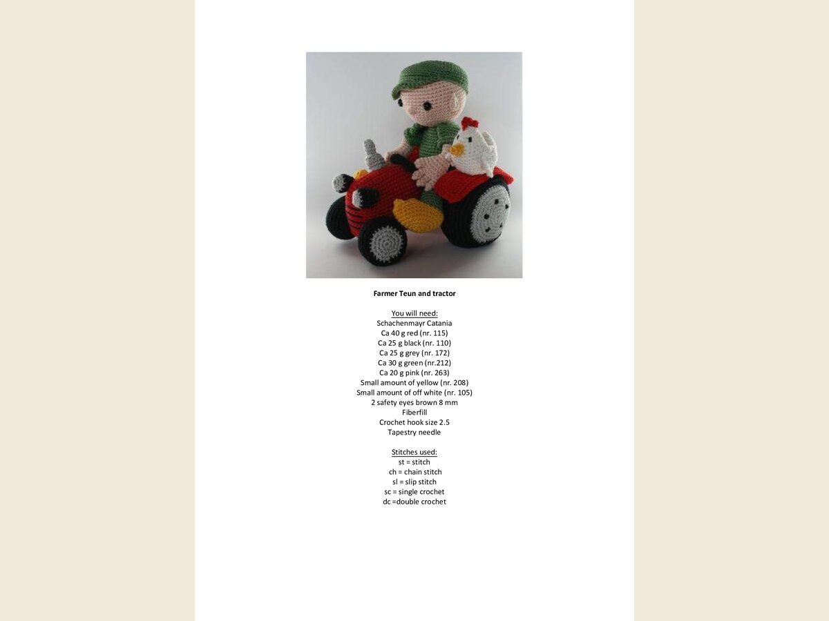 Farmer and tractor