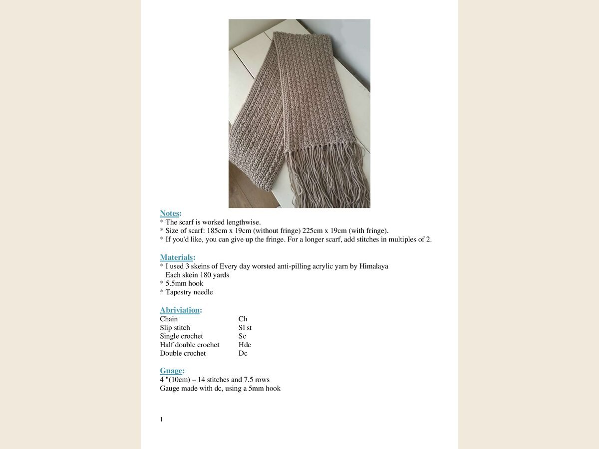 Fringe Scarf
