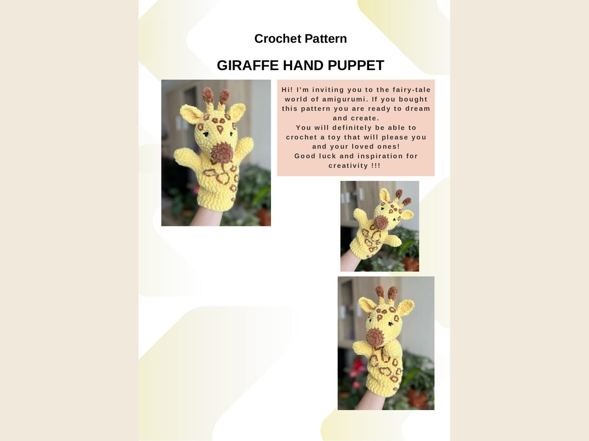 Giraffe Hand Puppet