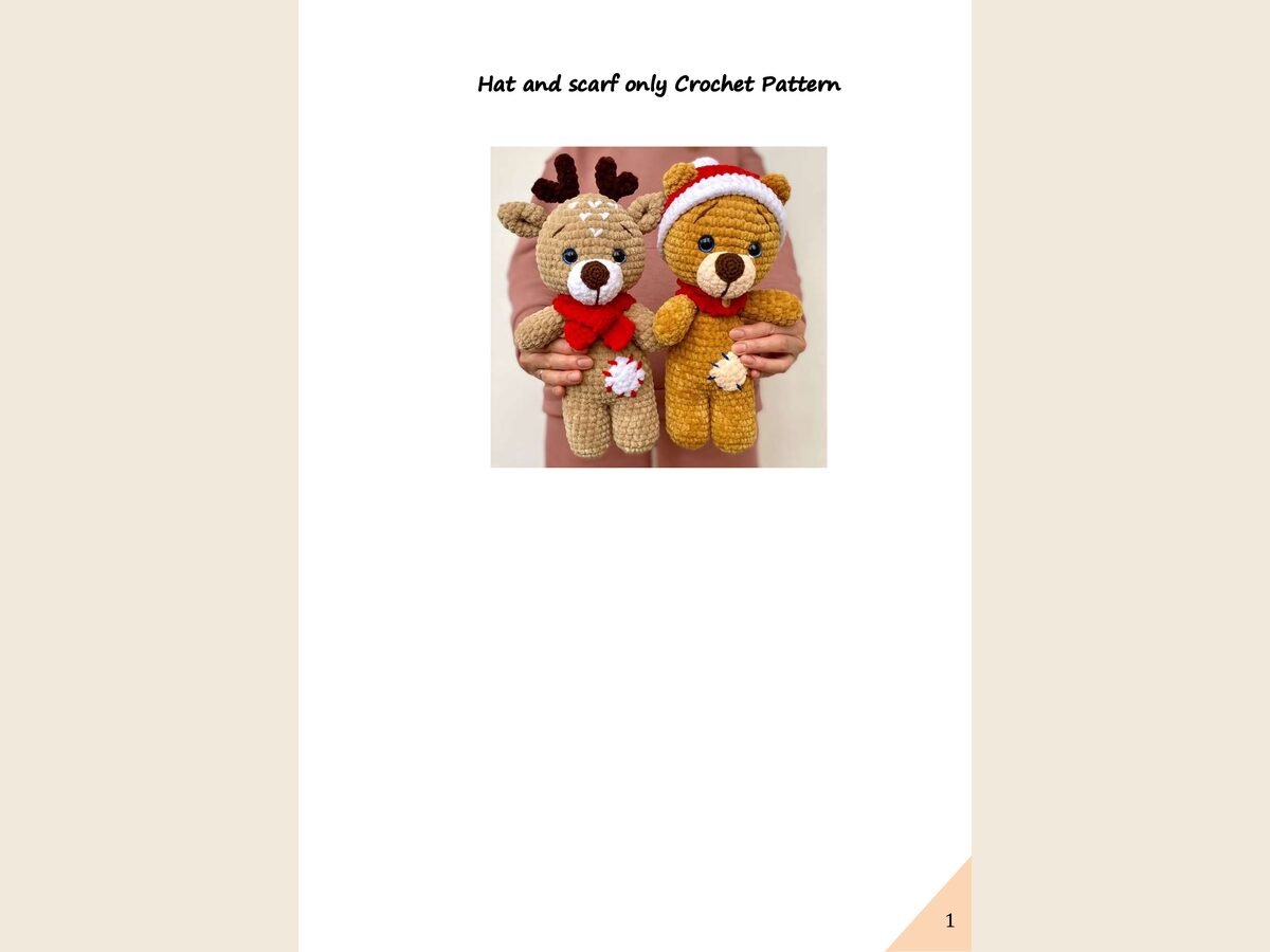 Hatandscarf crochet pattern