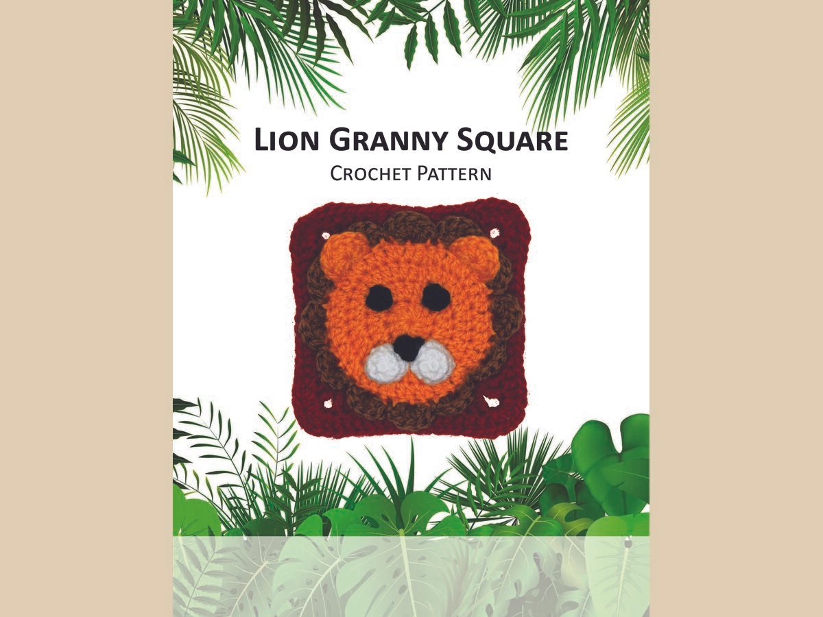 Lion Granny Square_Crochet Pattern-compressed