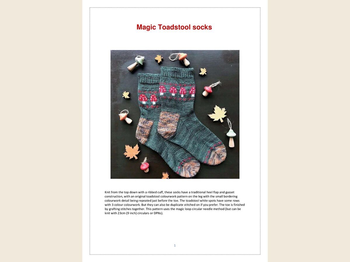 Magic Toad Socks