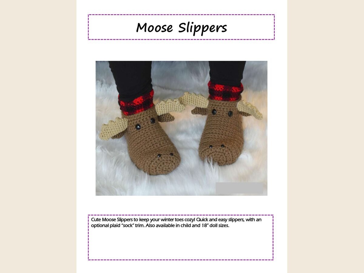 Moose Slippers Adult