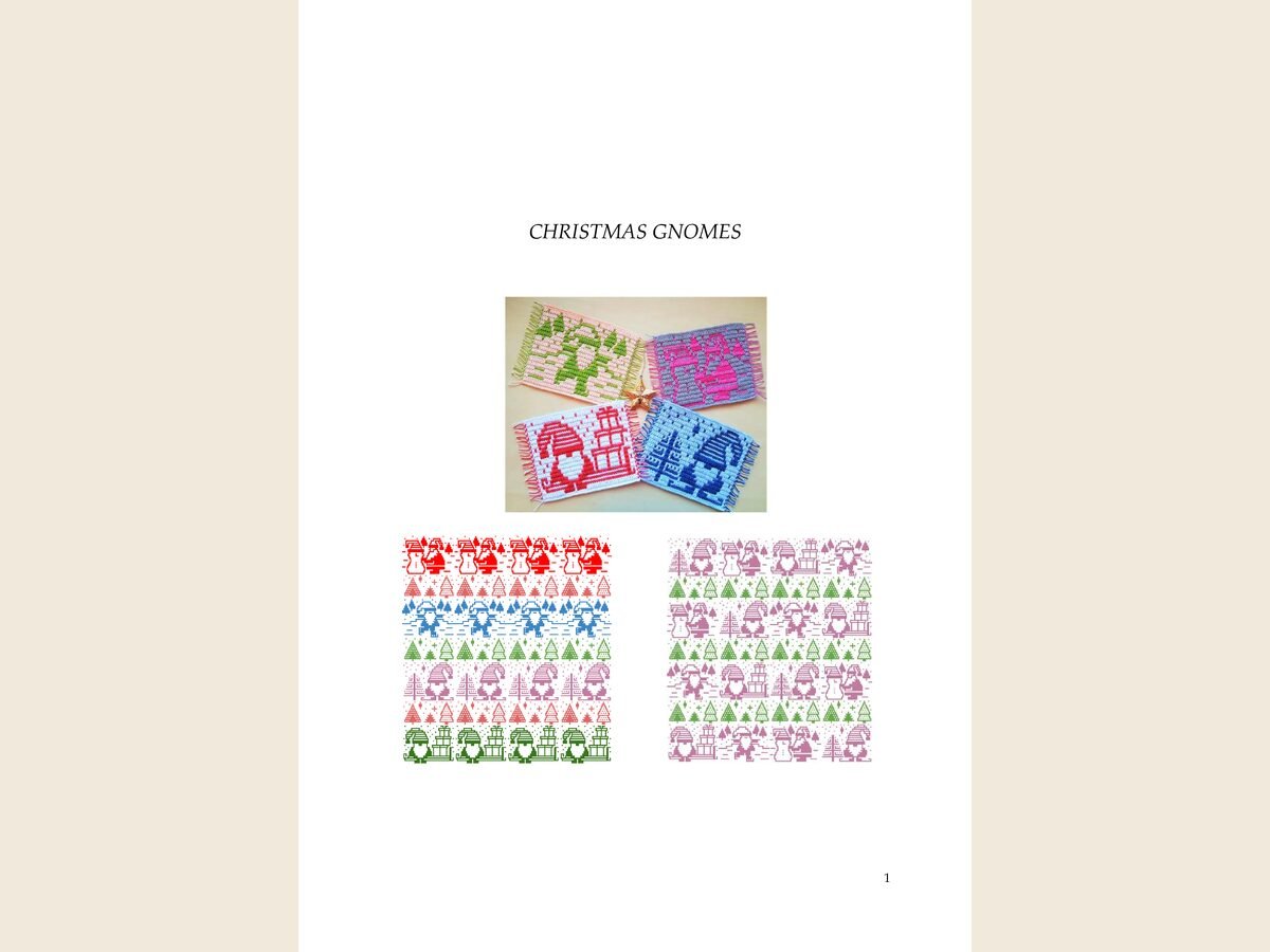 Mosaic Christmas Gnomes