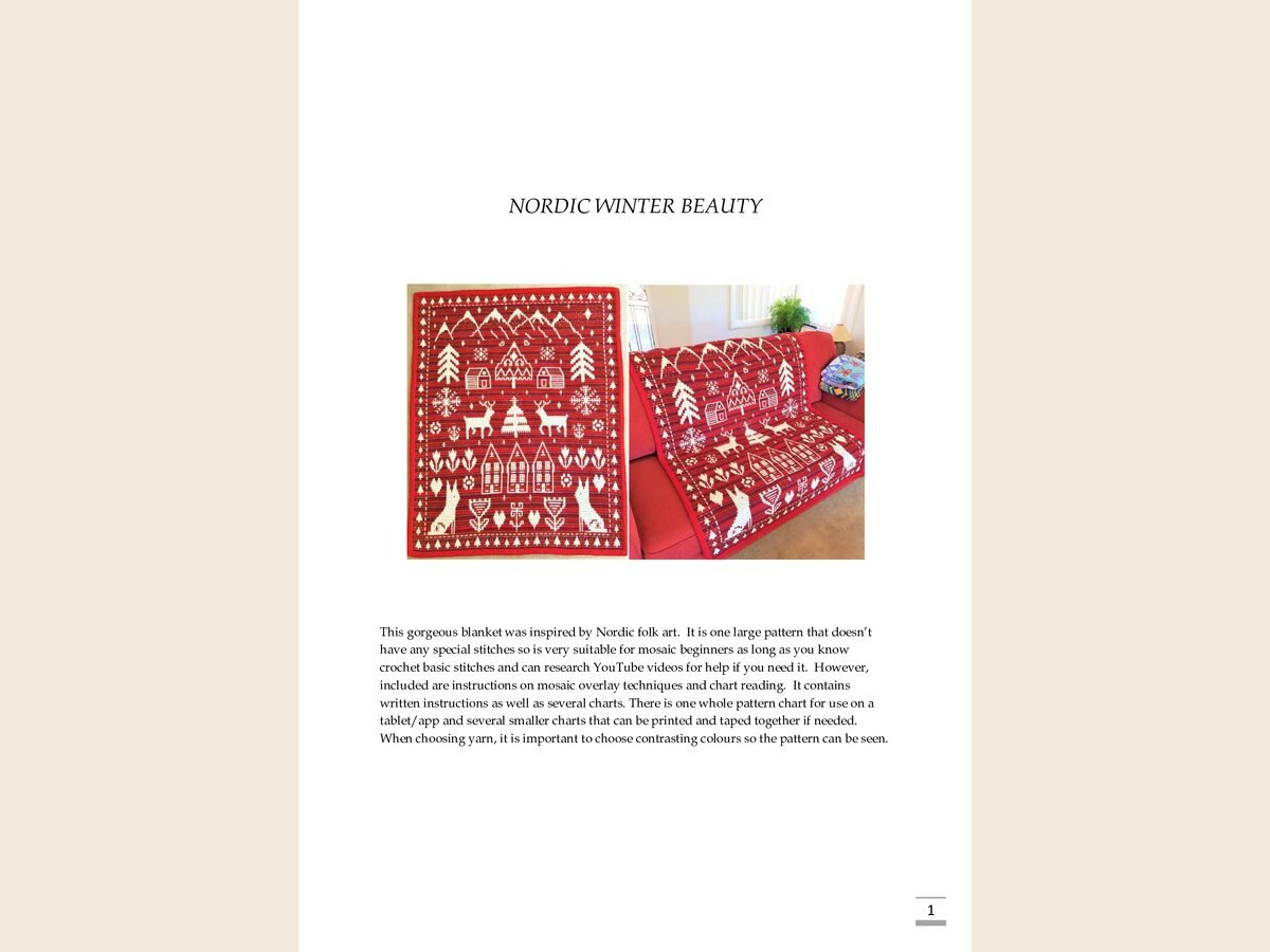 Mosaic Nordic Winter Beauty