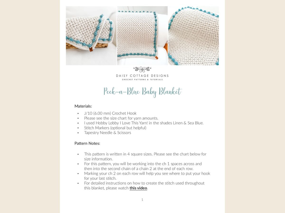 Peek-A-Blue Baby Blanket Pattern-DCD-update