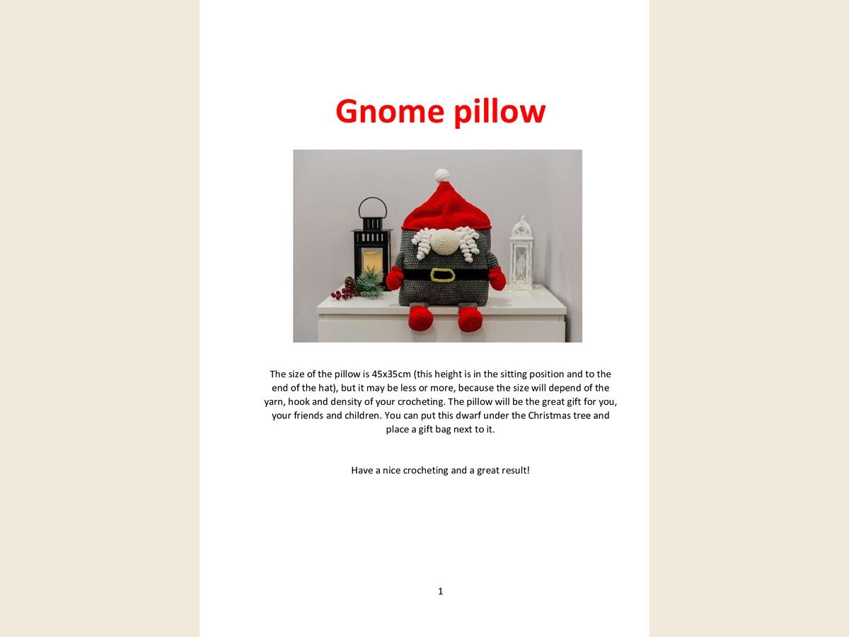 Pillow Gnome