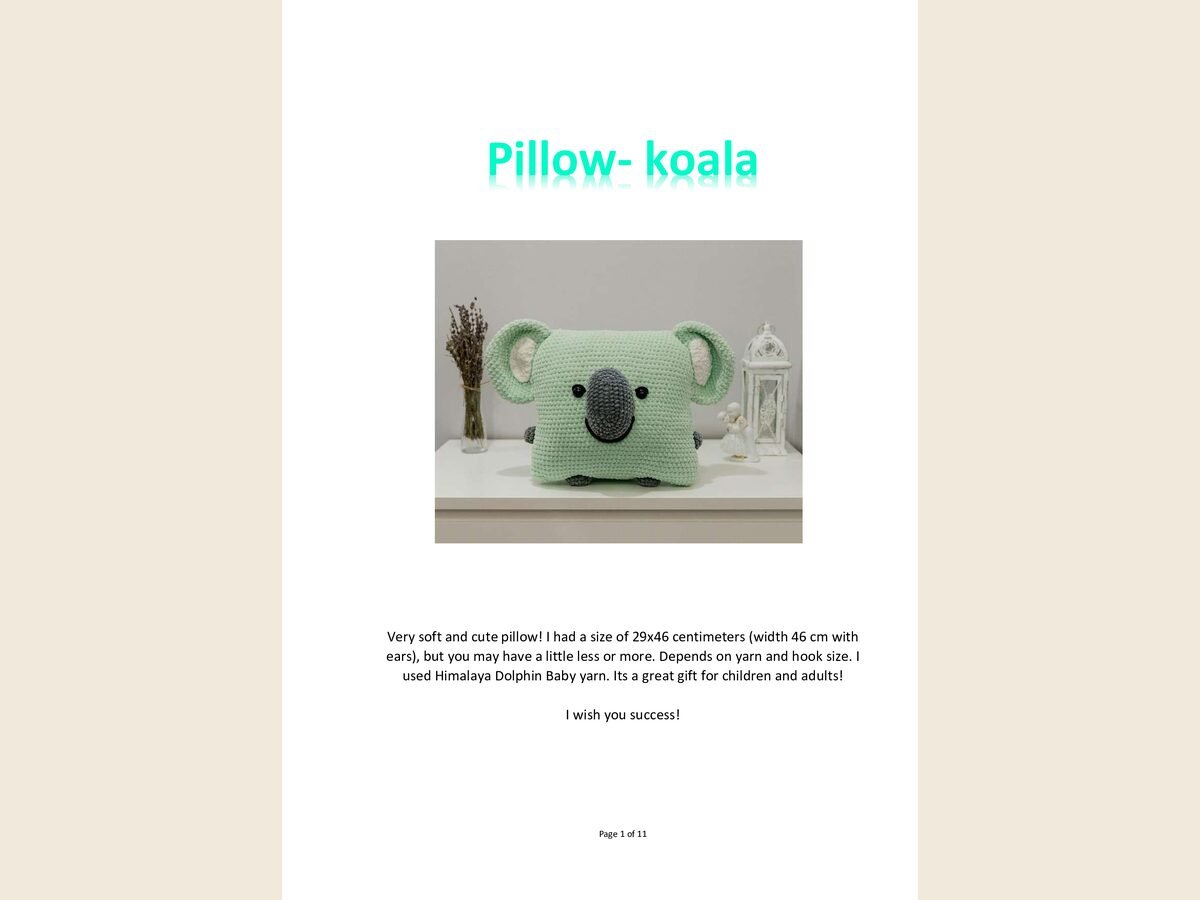 Pillow Koala