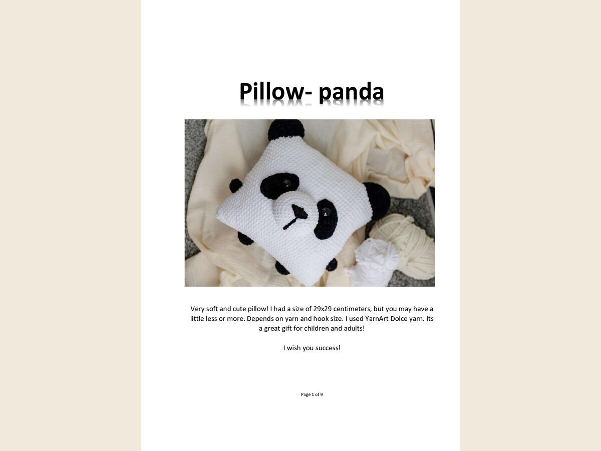 Pillow Panda