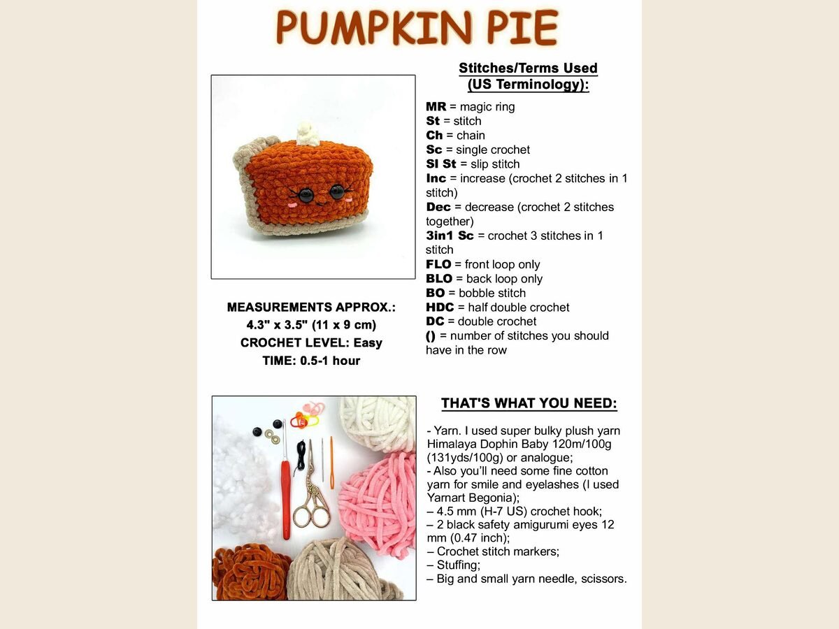 Pumpkin Pie Slice