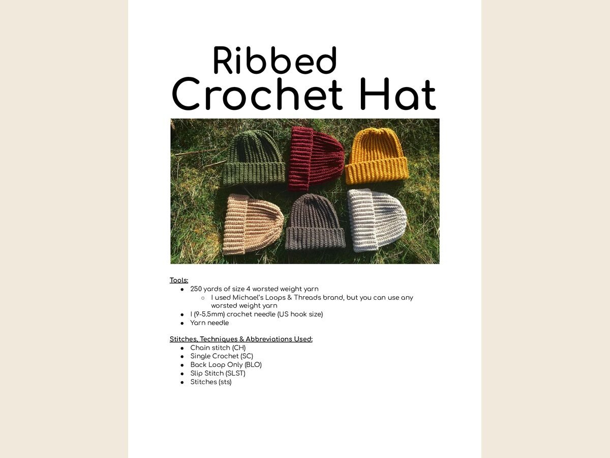 Ribbed Beanie