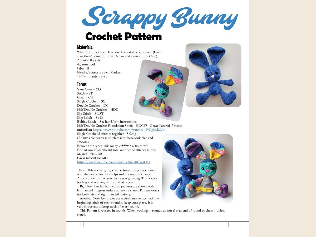 ScrapBunny Directions