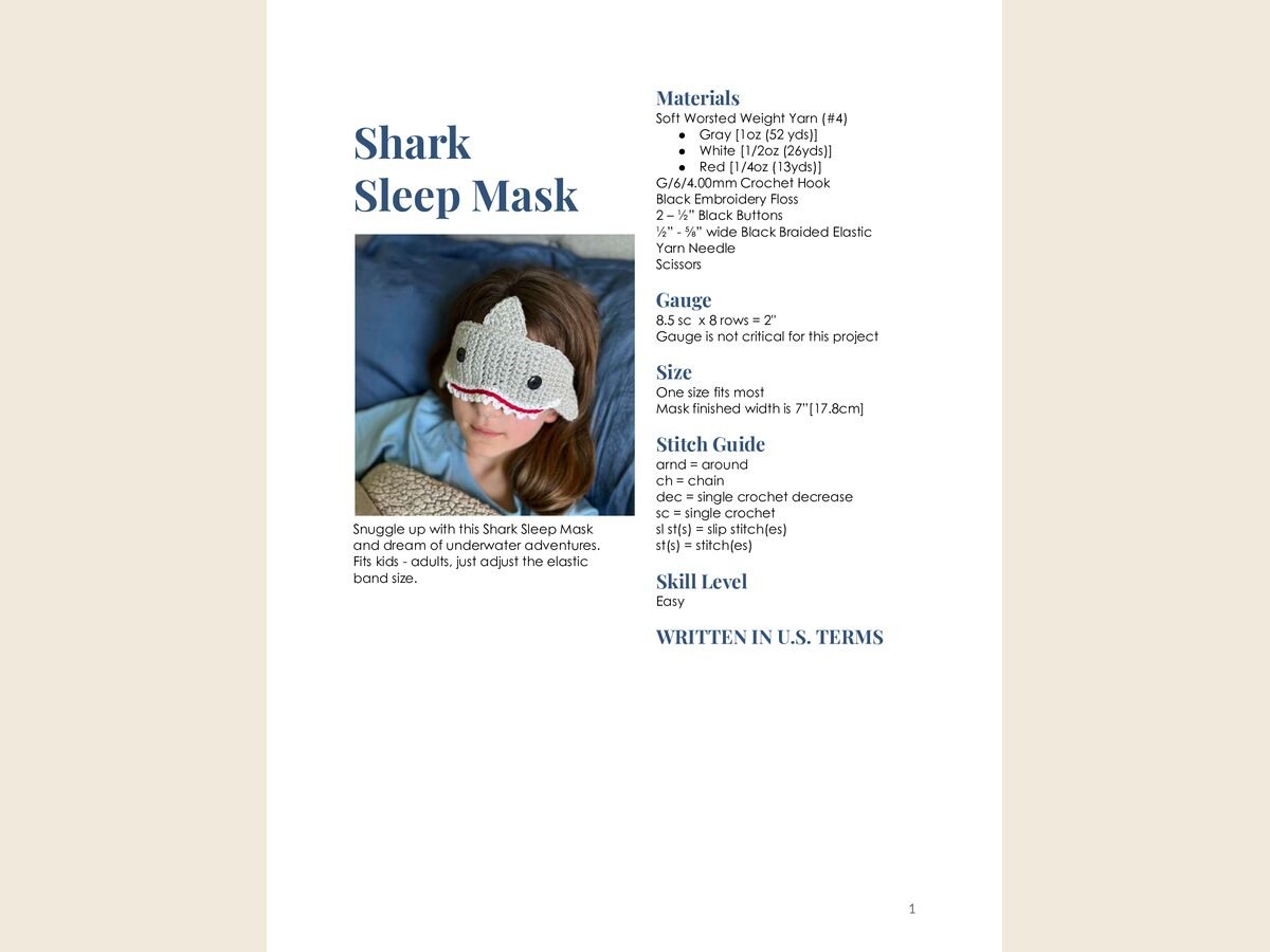 Shark Sleep Mask