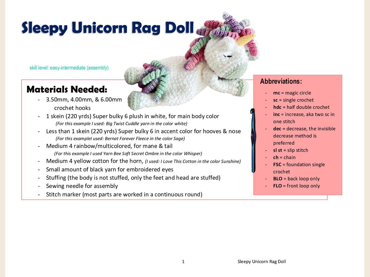Sleeping Unicorn