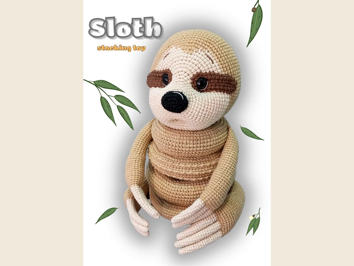 Sloth stacking toy