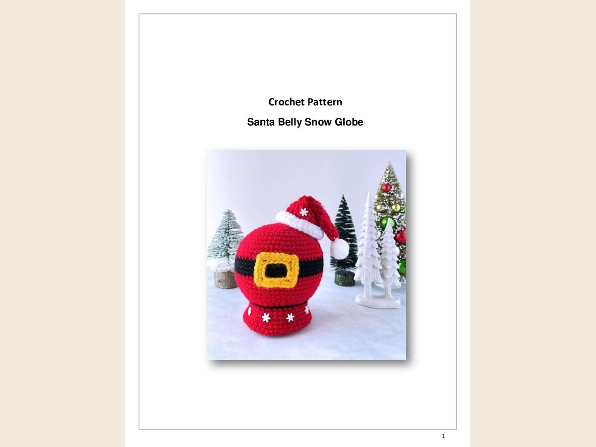 Snow globe Santa Belly