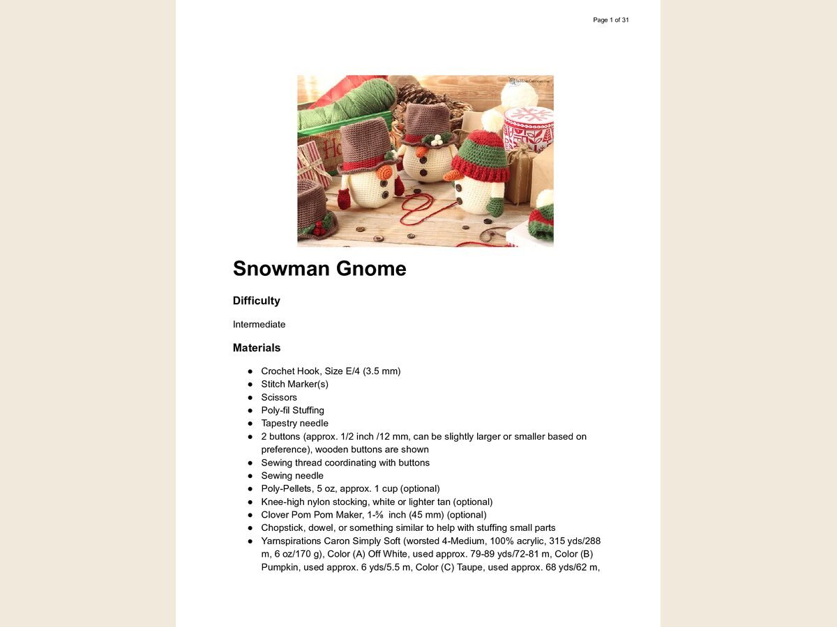 Snowman Gnome