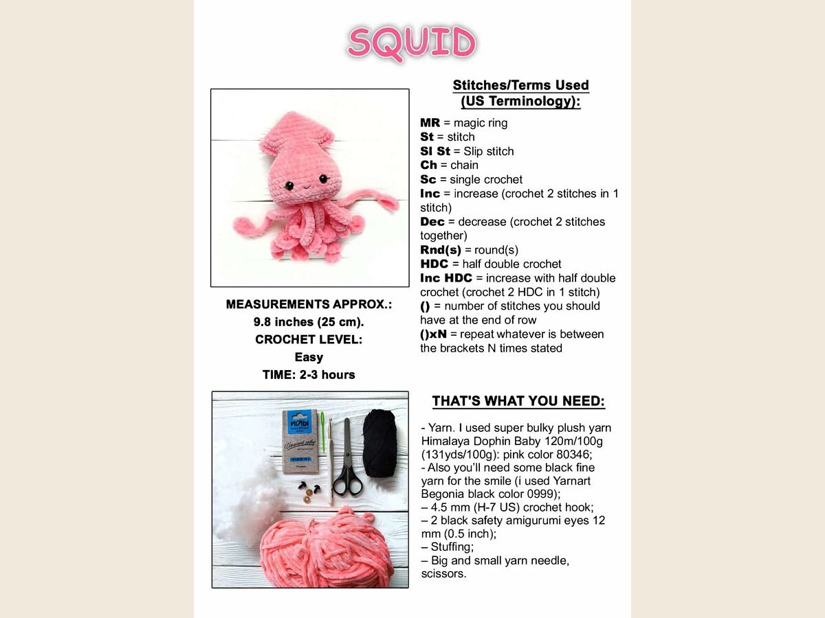 Squid Plush