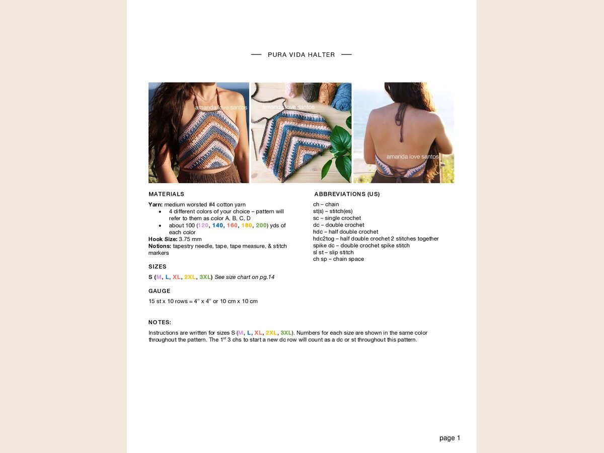 Summer halter top