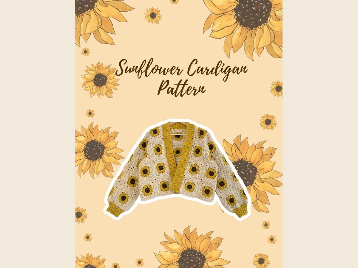 Sunflower Sqaure Cardigan