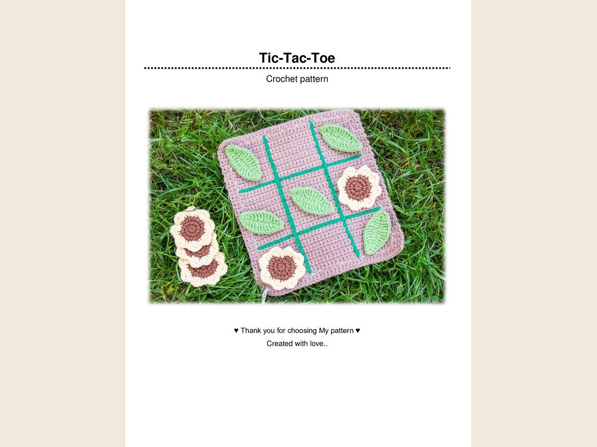Sunflower Tic-Tac-Toe