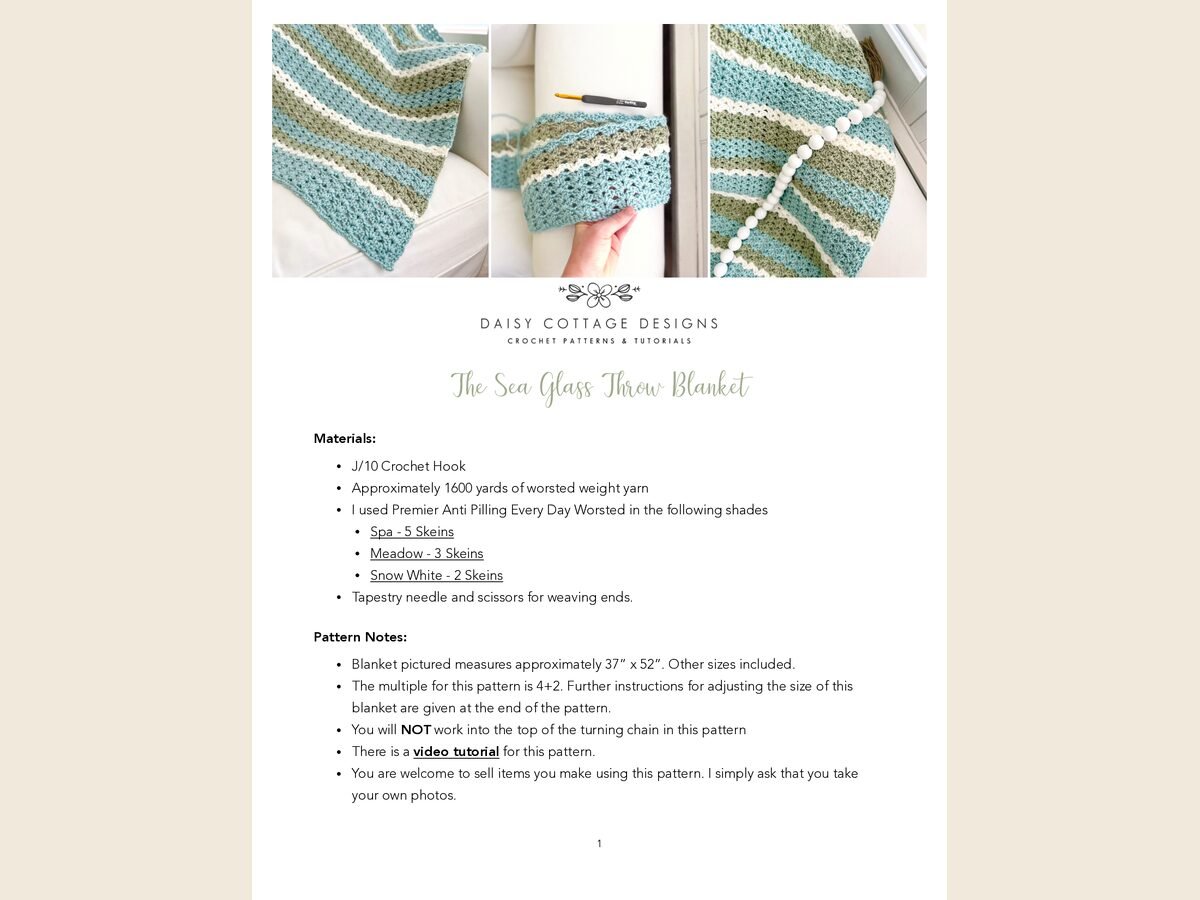 The Seaglass Throw - DCD