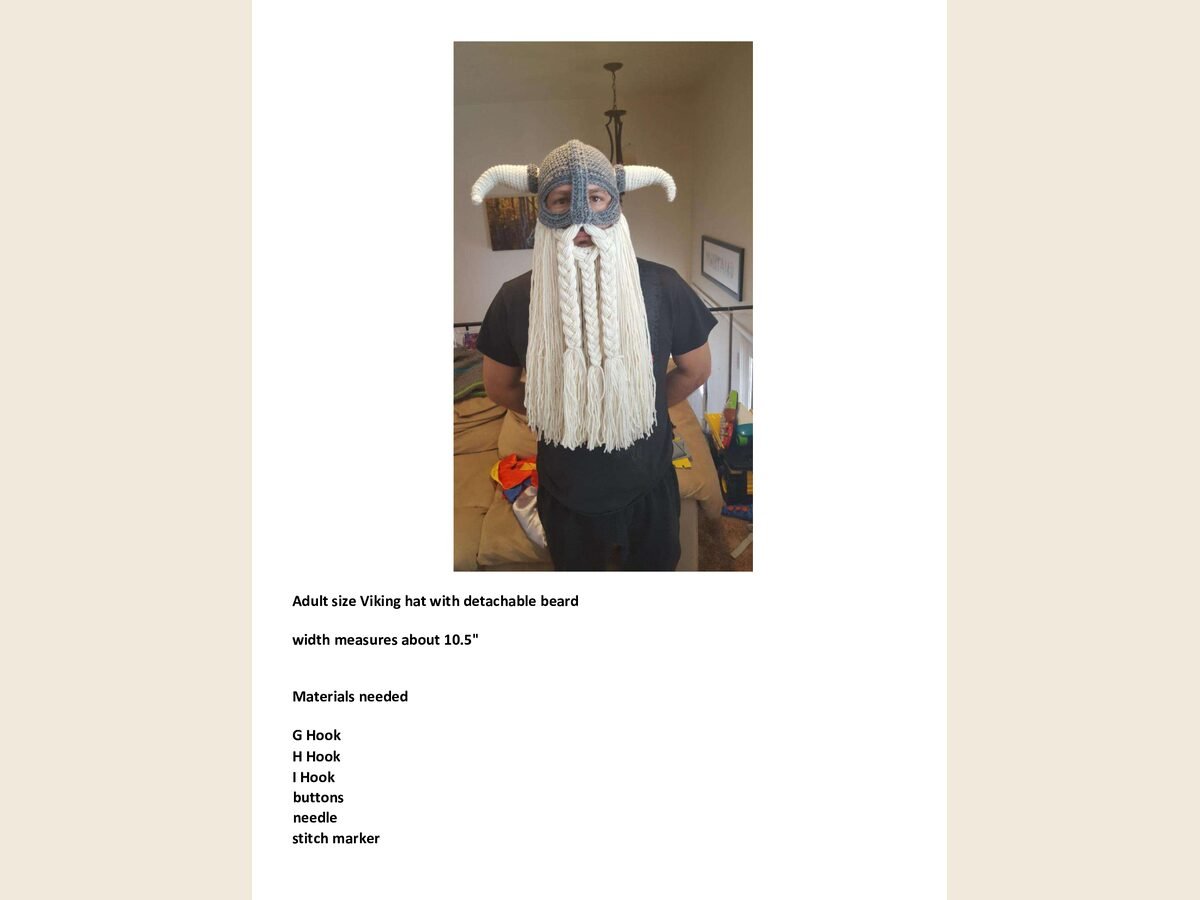 Viking Hat Beard